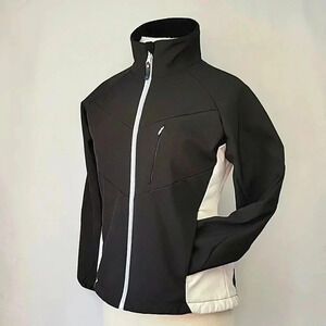 Denali Lightweight Fleece Lined Jacket Black & White Size Medium